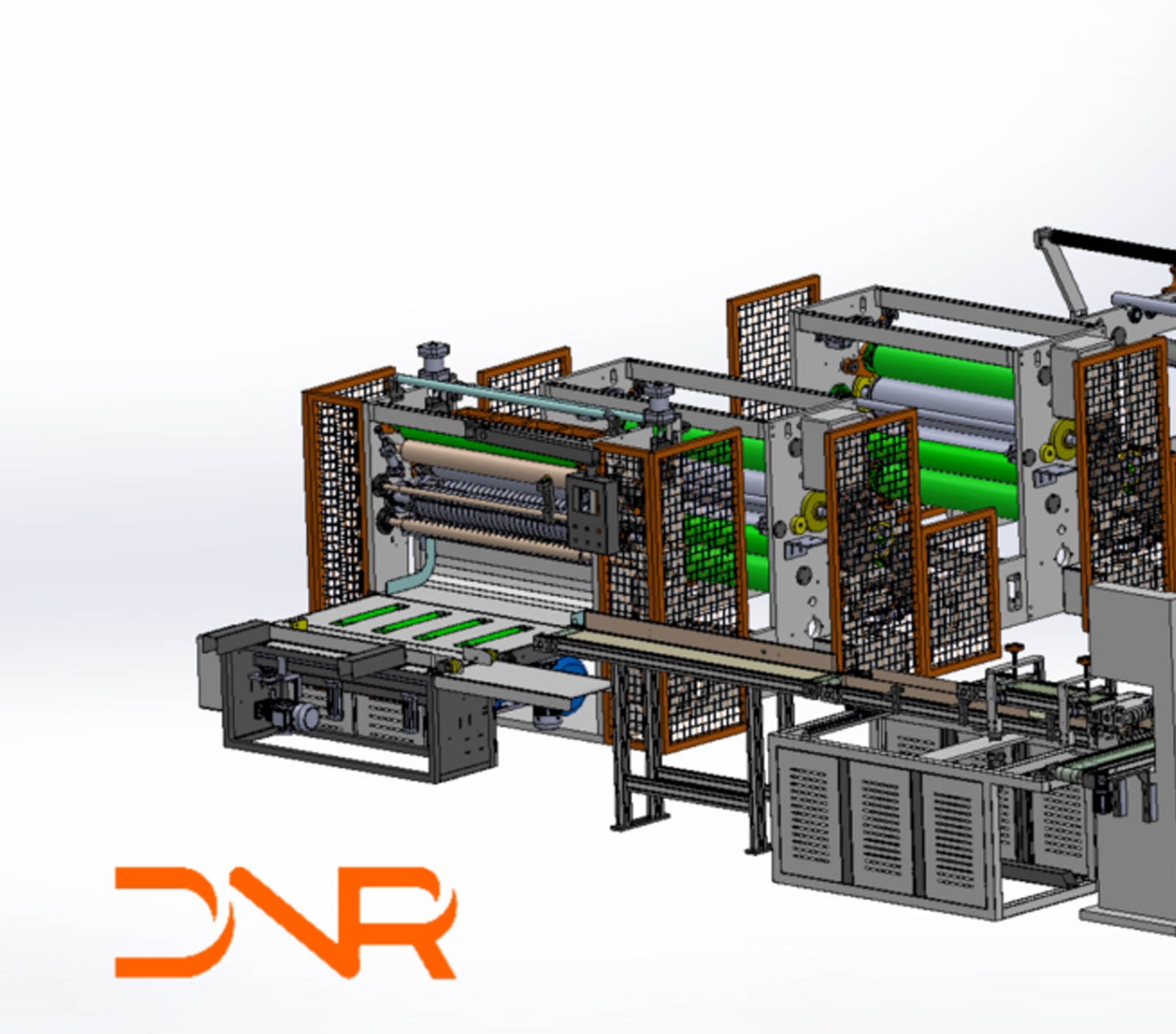 V Katlama 6 Kanal Bandsaw Yarı Otomatik